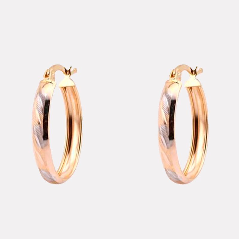 Arracadas Ovalo Dimant.tnos 14K 2.7g