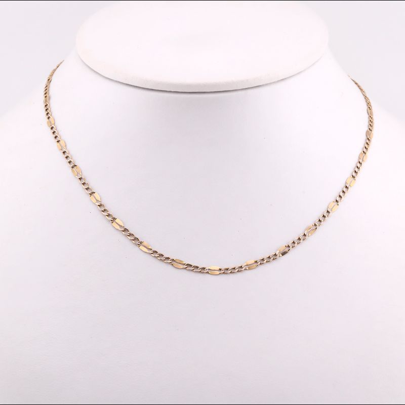 Cadena Mixta 14k 2.7g 56cm