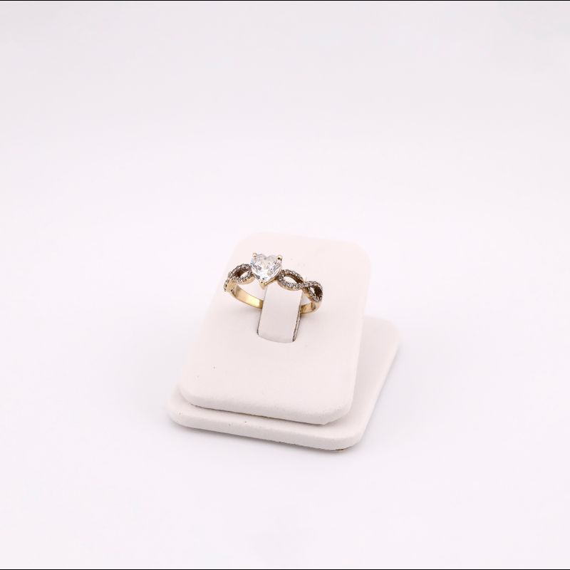 Anillo Corazon Infinito C/p Bcas. 10k 2.2g #6.5