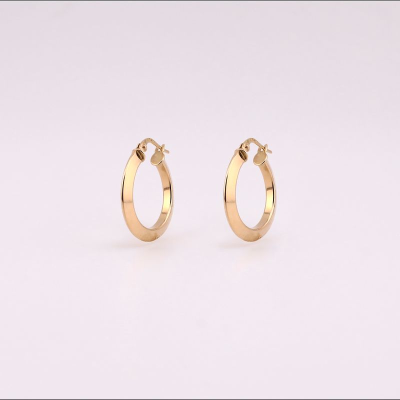 Arracadas Canasta Red. Gde. 14k 1.6g