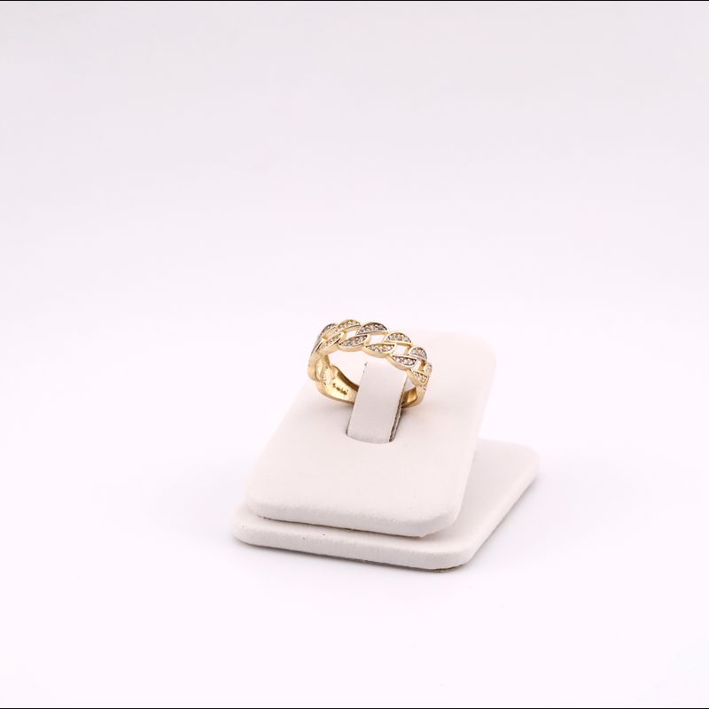 Anillo Eslabon C/p 14k 2.5g #6