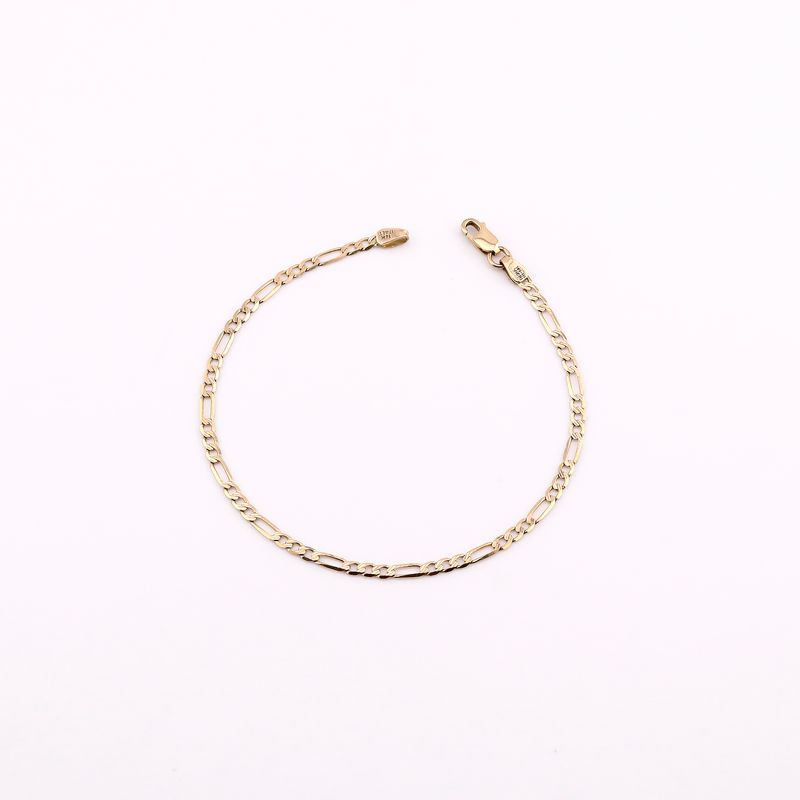 Pulso Eslabon 3x1 Relim. 14k 1.8g 18cm