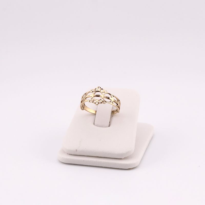 Anillo Circulos 10k 1.2g #7.5