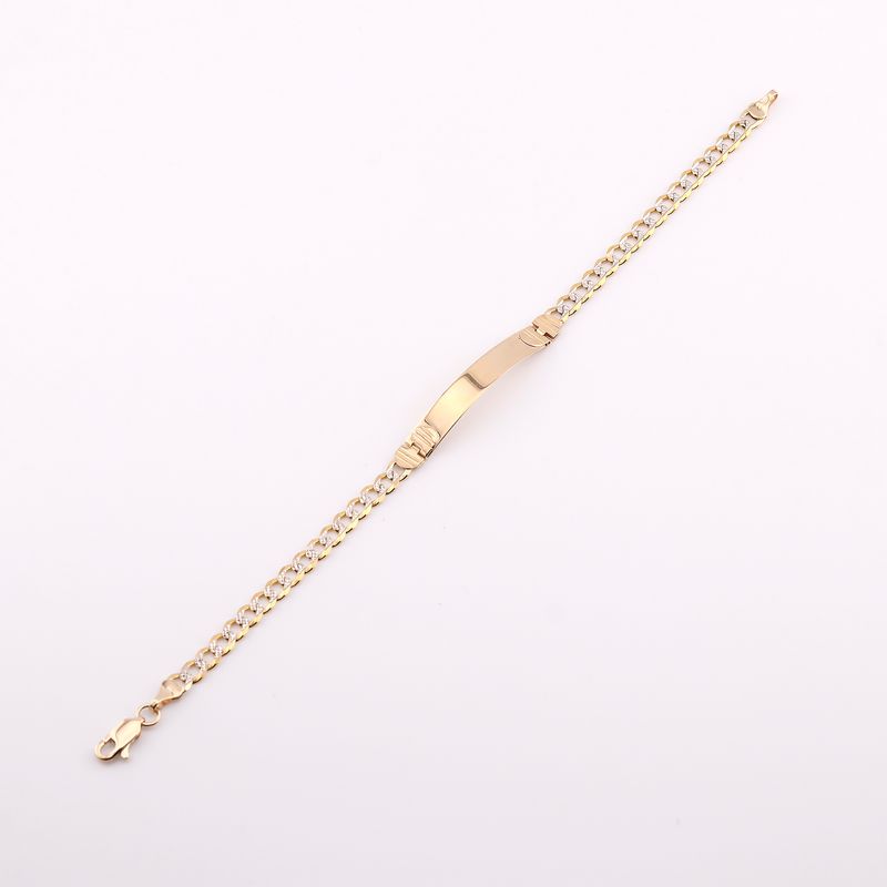 Pulso Diam. C/placa 14k 6.8g 20cm