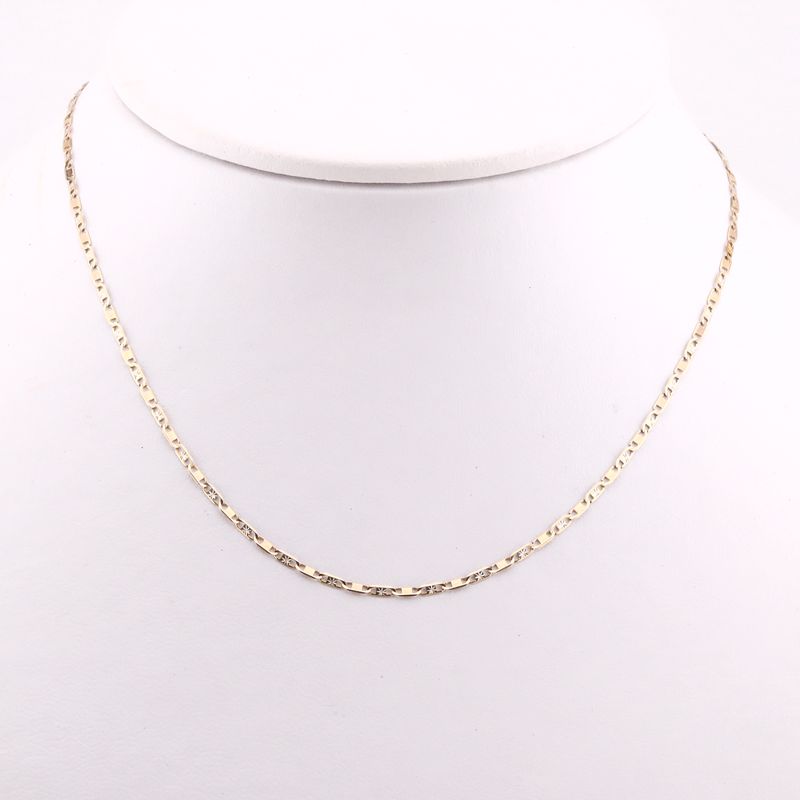 Cadena Valentino Mixta 14k 2.6g 55cm