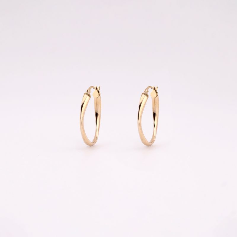 Arracadas Torc. Lisas 14k 2.2g