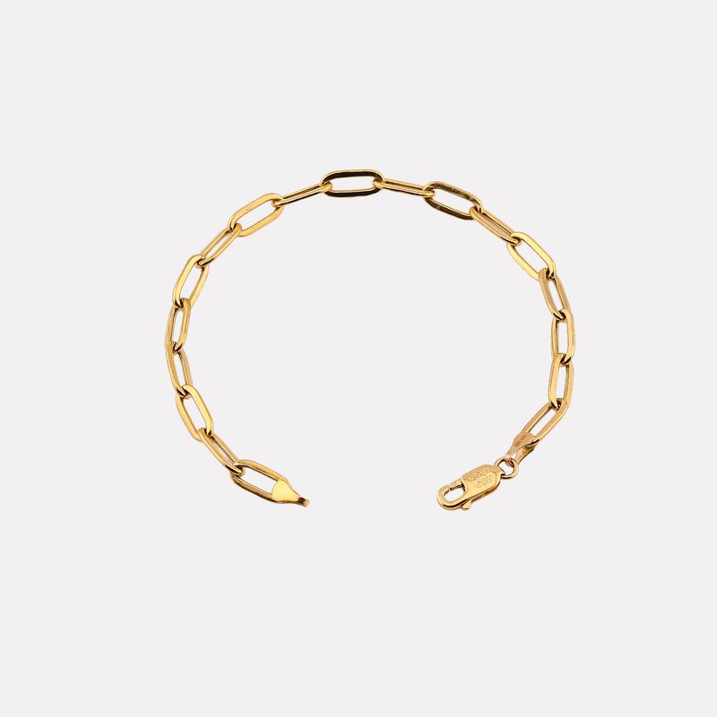 Pulsera Eslabones Enlaz. 14k 3.2g 17cm