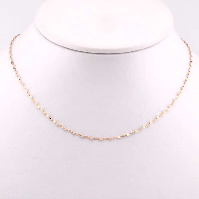 Cadena Granito De Cafe 14k 0.9g 40cm