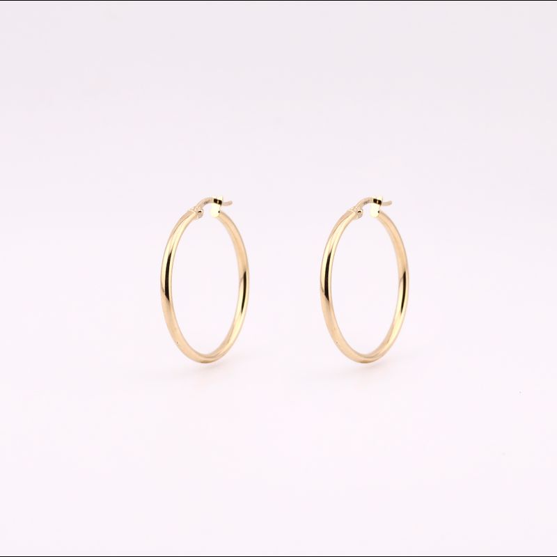 Arracadas Lisas 14k 2g