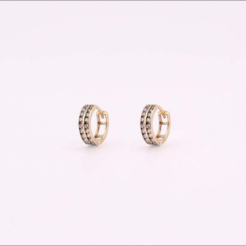 Aretes Huggies C/p Bcas  10k 1.1g