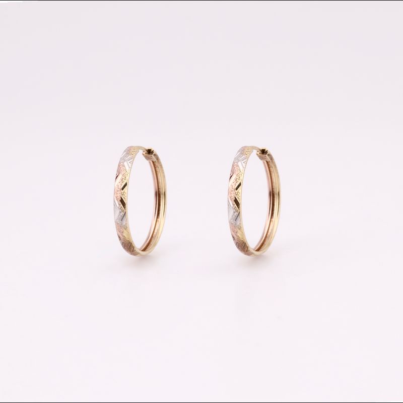 Arracadas Relim. Tns. 14k 1.7g