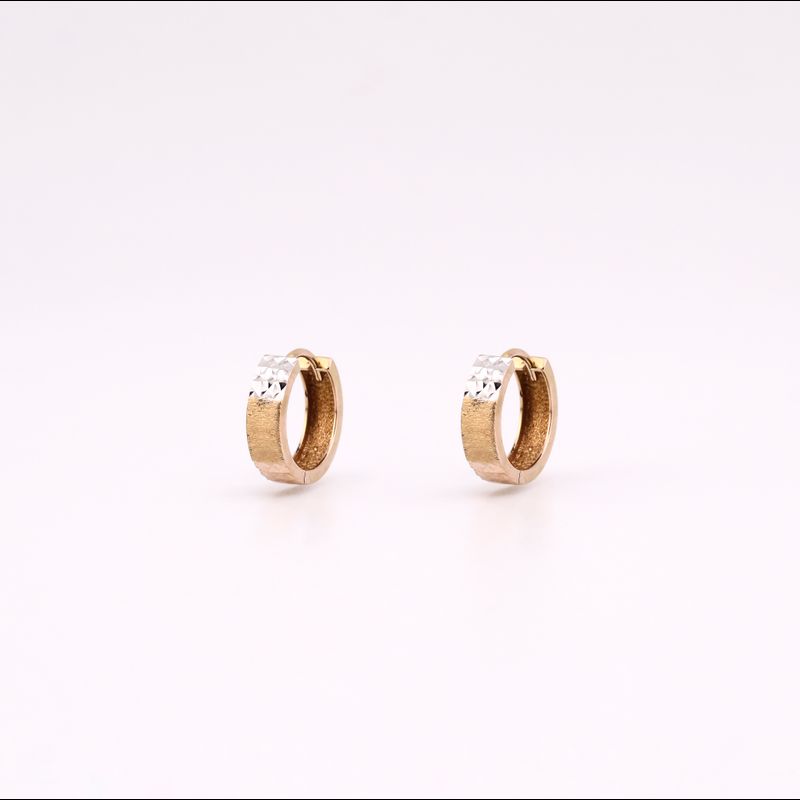 Aretes Huggies Relim. 14k 2.8g