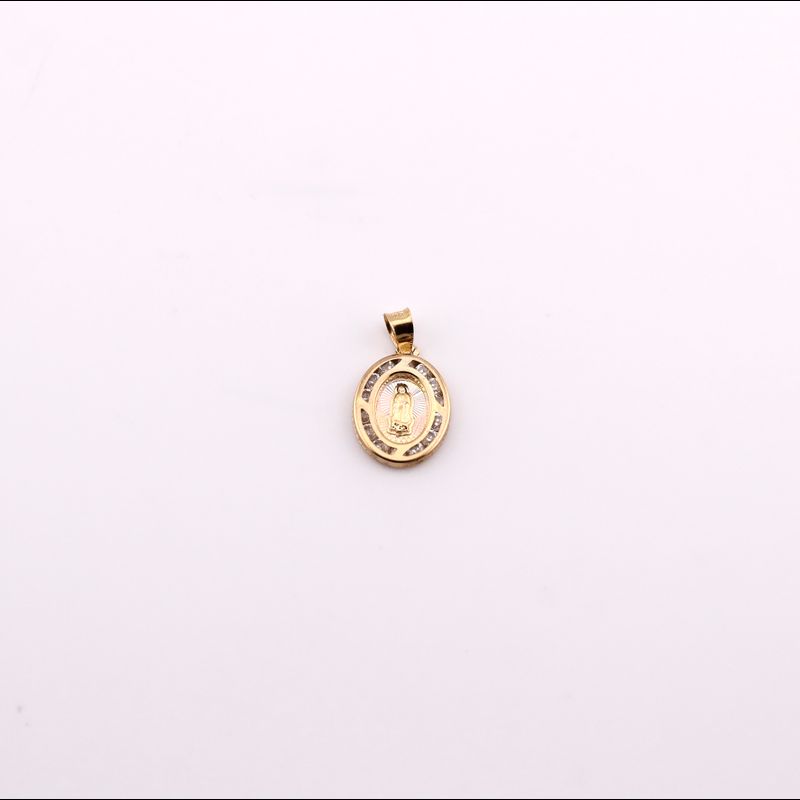 Dije Virgen Ovalo C/p 14k 0.7g