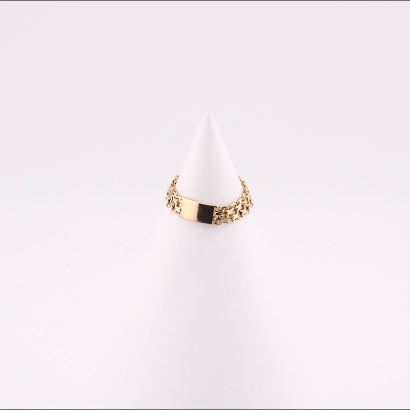 Anillo Tejido Chino 14k 2.1g #8