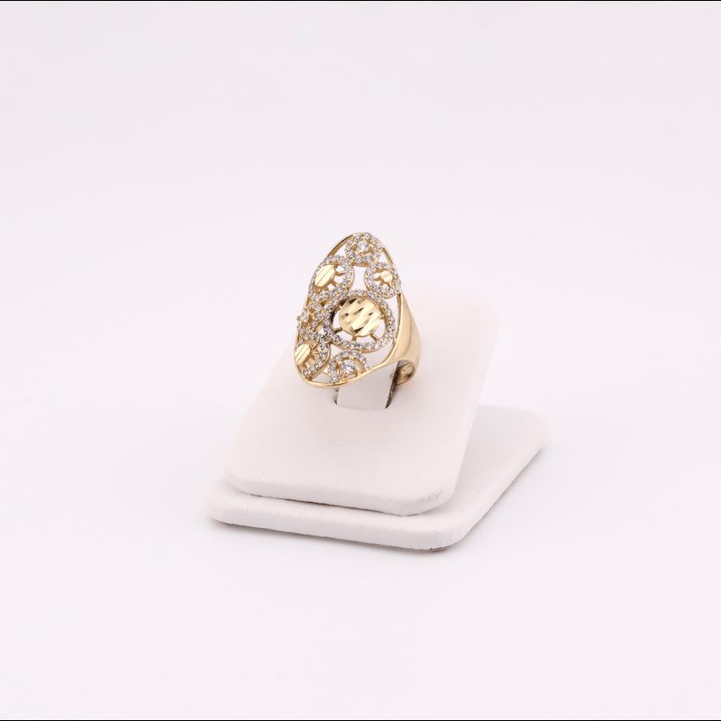 Anillo Circulos C/p 14k 4.9g #7