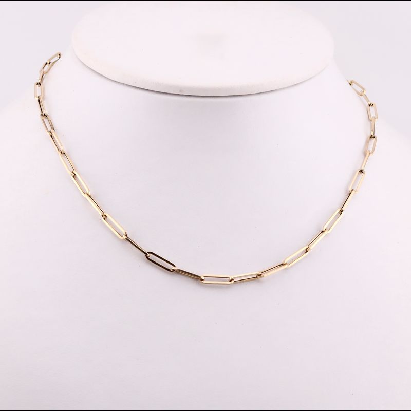 Cadena Eslabon Largo 14k 3.9g 55cm