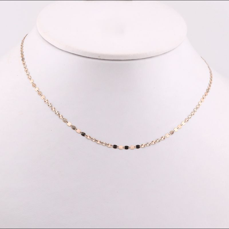 Cadena Valentino Mixta. 14k 1.4g 45cm