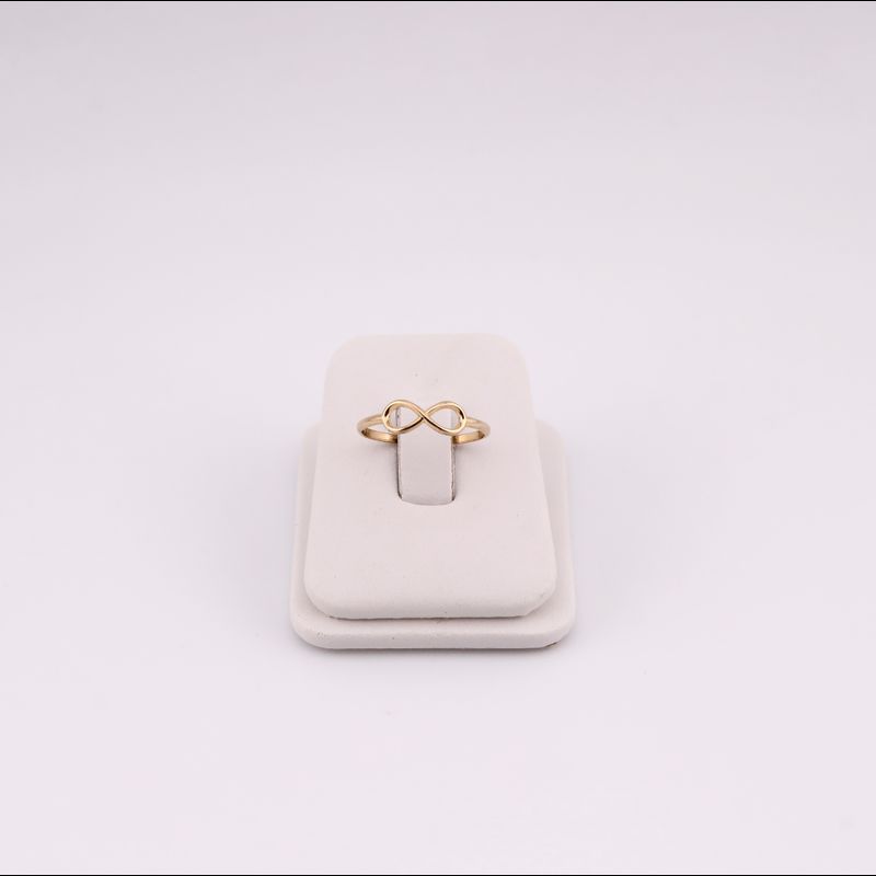 Anillo Infinito Liso 14k 0.9g #7