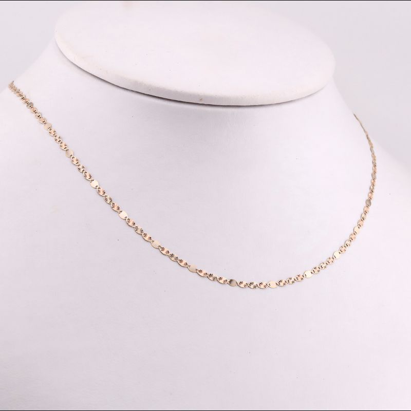 Cadena Mixta 14k 1.5g 50cm