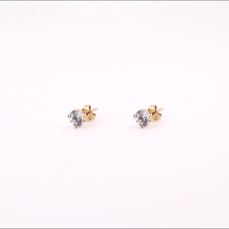 Aretes C/piedra 14k 1.3g