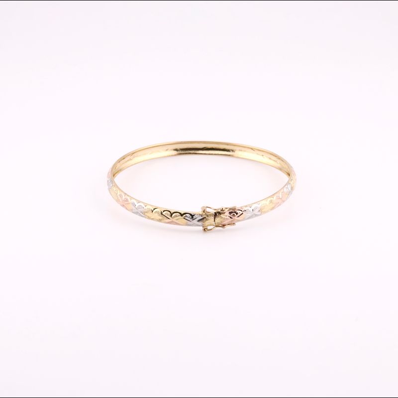 Brazalete Facetado Tns. 14k 5.5g