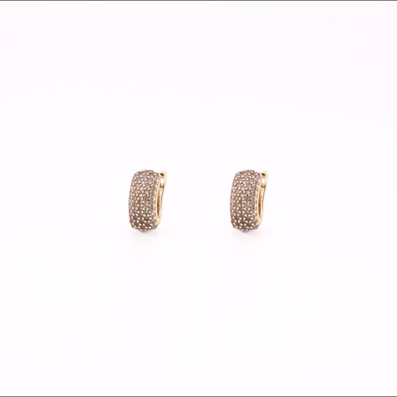 Aretes Huggies C/p Bca. 14k 1.8g