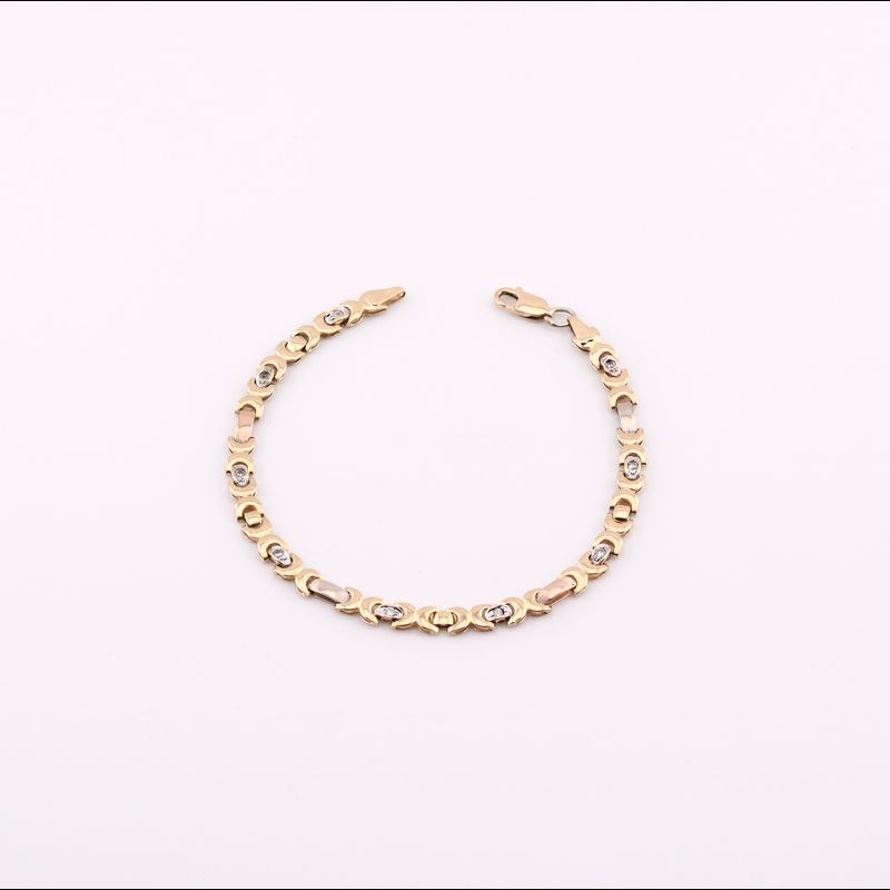 Pulso Mixto. 14k 6.1g 17cm