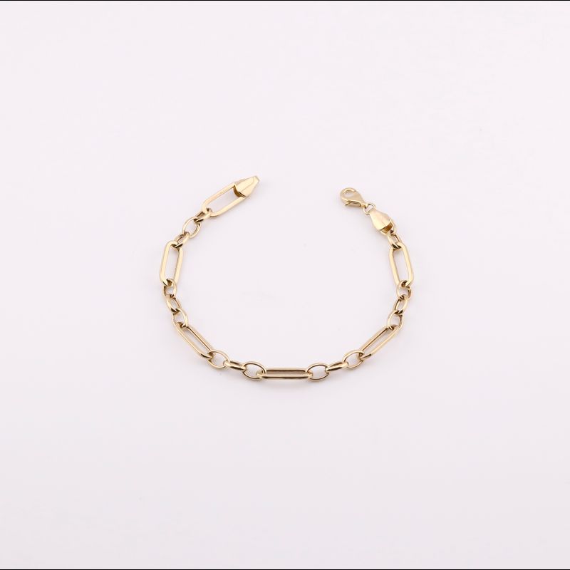 Pulso Ovalos Largos /cortos 14k 3.2g 16cm