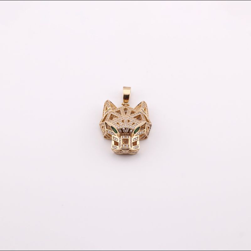 Dije Puma C/p Verde 14k 13.6g