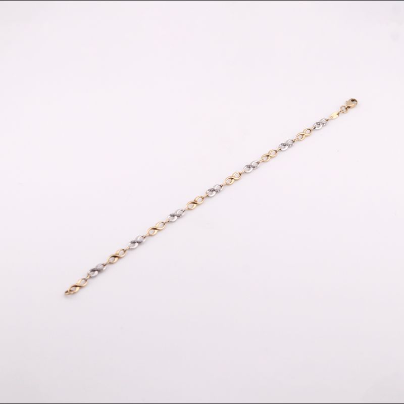 Pulsera Infinitos Tns 14k 3.5g 18cm