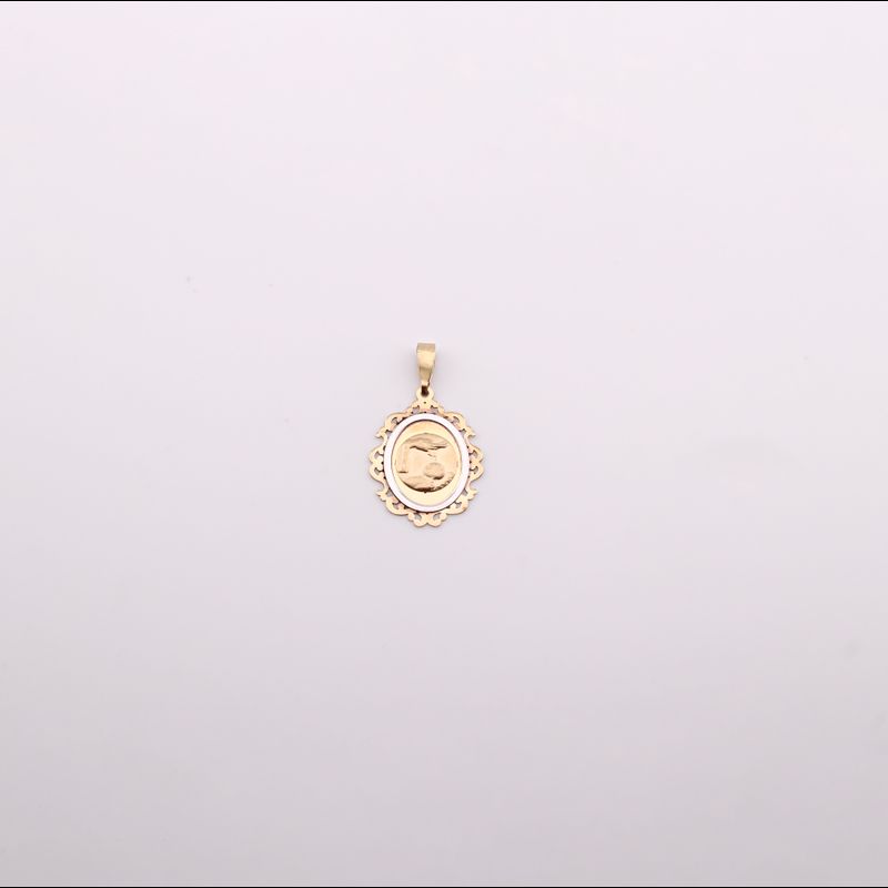 Dije Bautizo Ovalo 14k 1g