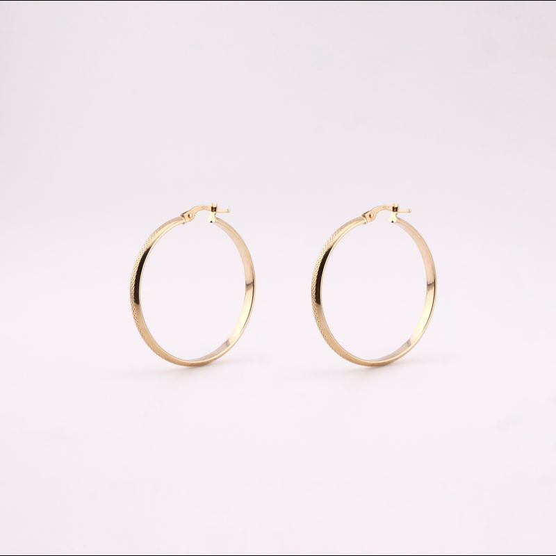 Arracadas Facetadas 14k 2.1g