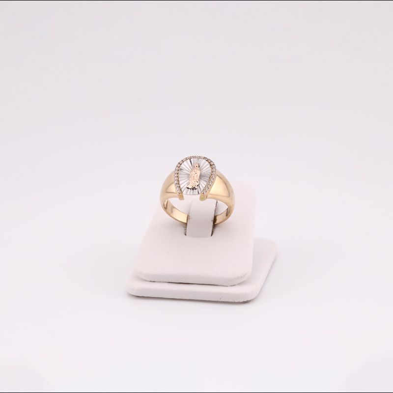 Anillo Virgen C/p 14k 4.7g #10