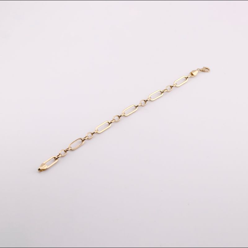 Pulso Ovalos Largos /cortos 14k 3.2g 16cm