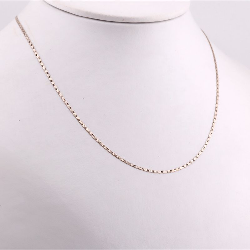 Cadena Placa 14k 2.6g 50cm