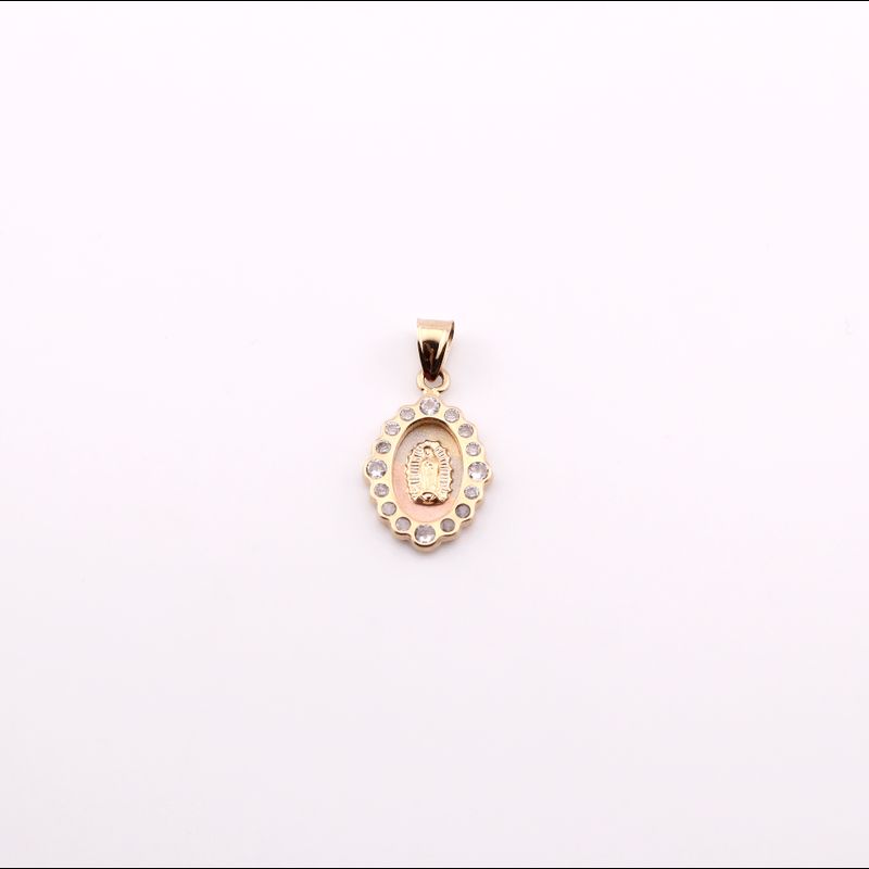 Dije Virgen Ovalo C/p 14k 1g