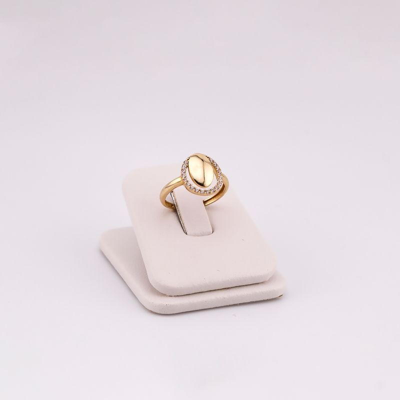 Anillo Ovalo C/p Bca 10k 1.8 #8