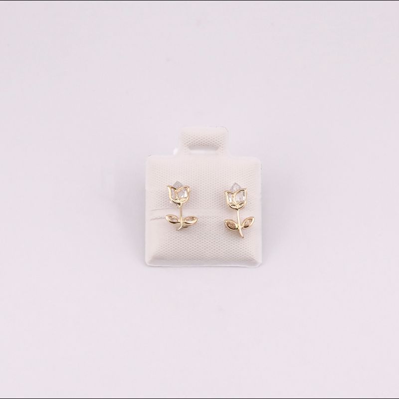Broqueles Tulipan Real 10k 0.5g