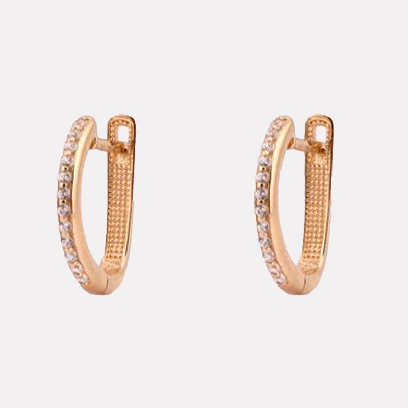 Aretes Patente Linea C/p14k 2.6g