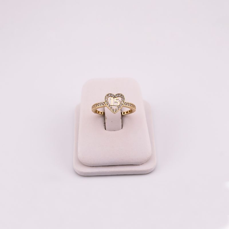 Anillo 15 Años 14k 1.8g #6.5