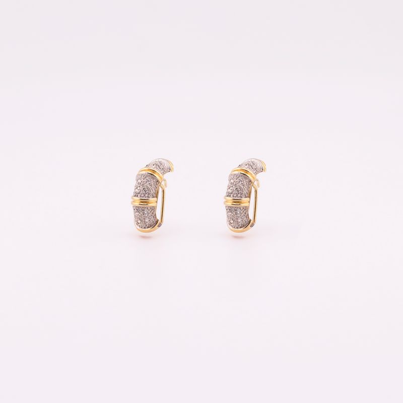 Aretes C/p Bca. 14k 6.7g