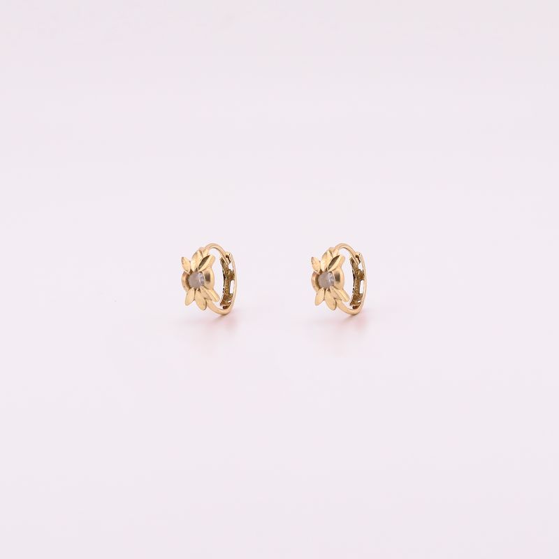 Aretes Huggies C/p 14k 1.8g