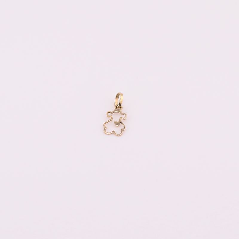 Dije Silueta Oso 14k 0.5g