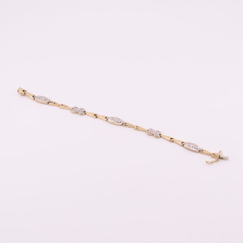 Pulso C/p Bca. 14k 8.1g 17.5cm