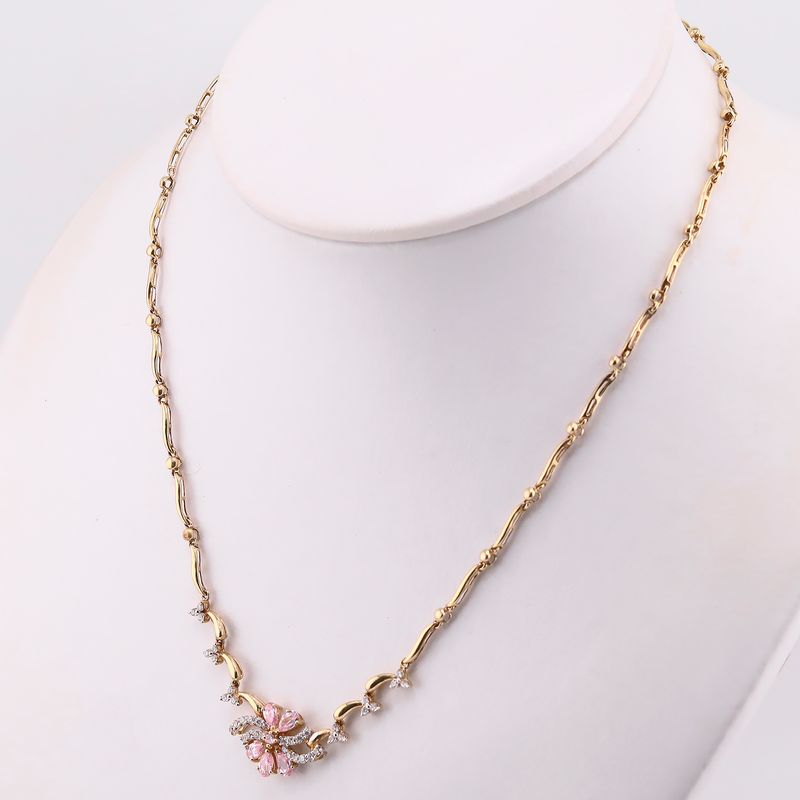 Gargantilla Flor C/p 14k 9.9g