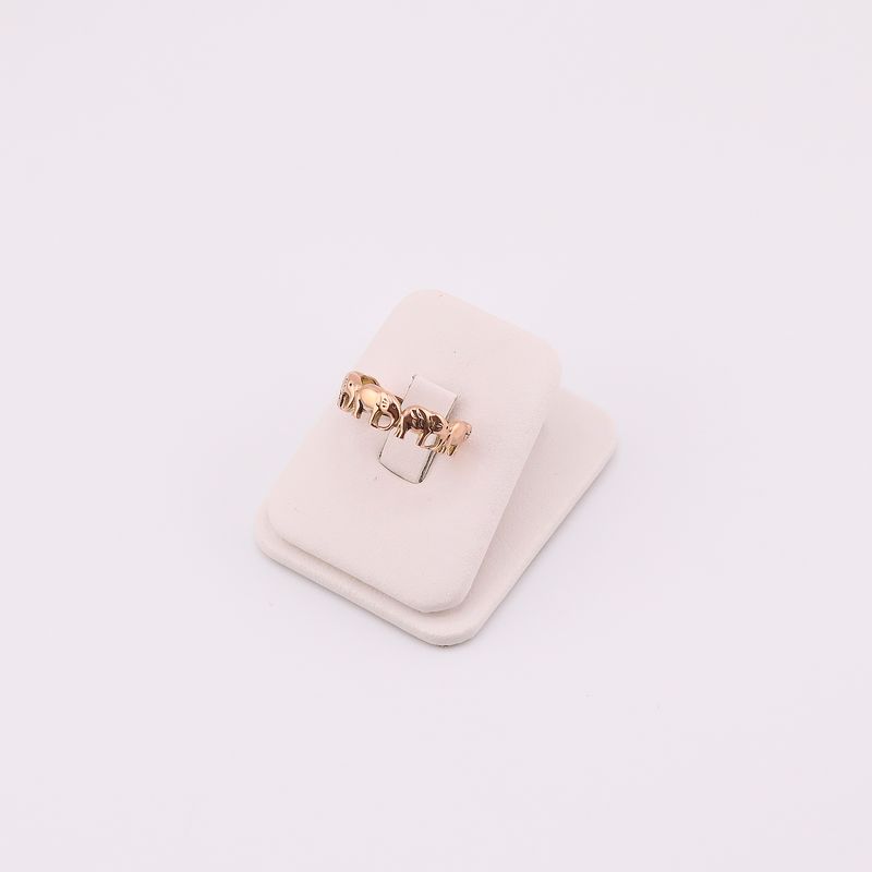 Anillo Elefantes 10k 2.3g #7