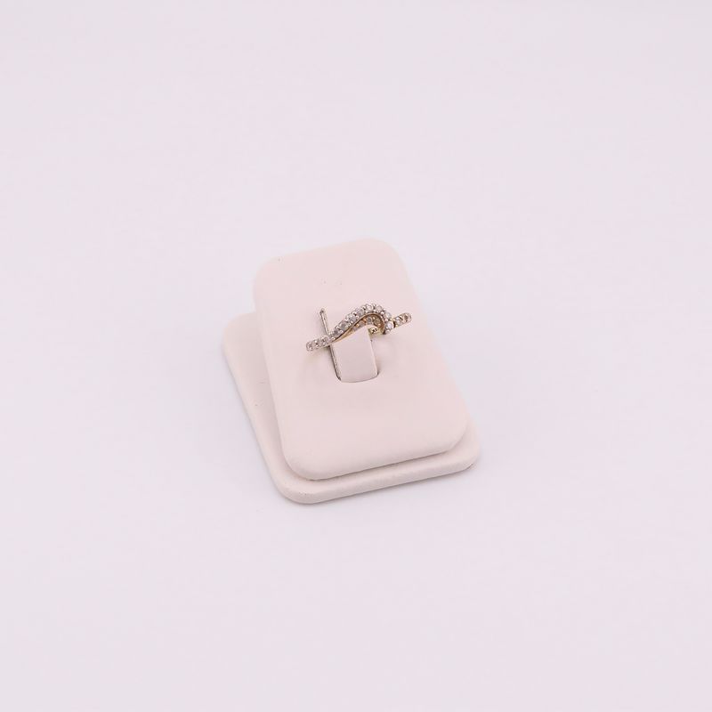 Anillo Onda C/p 14k 1.7g #7