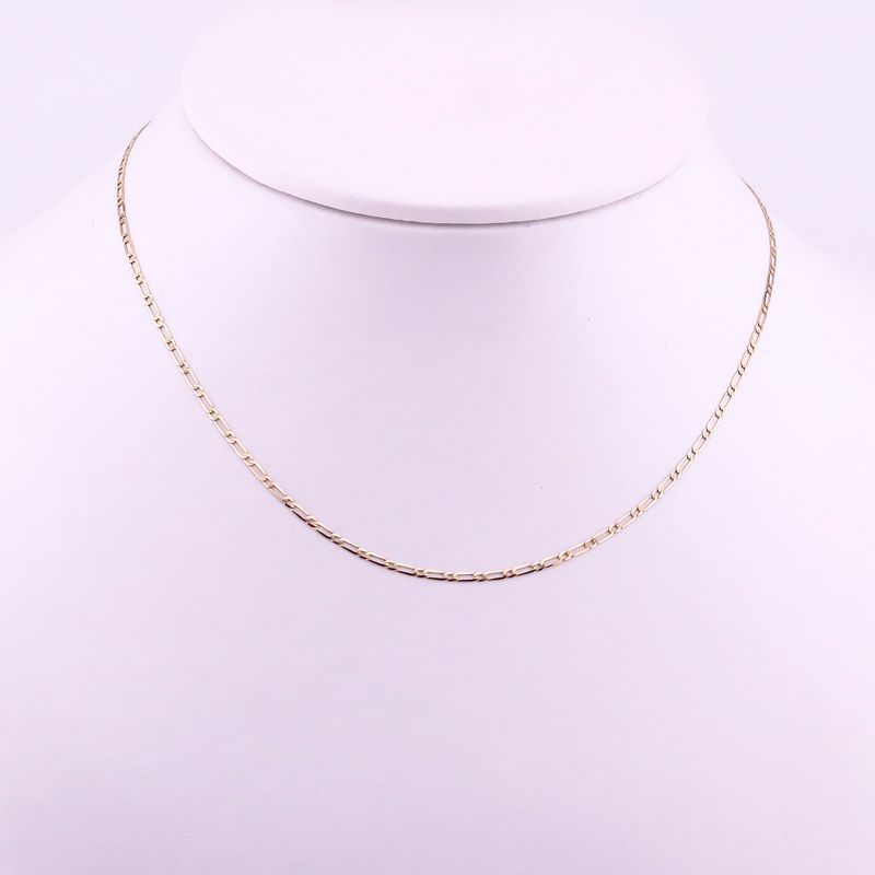 Cadena Eslabon 1x1 Diam. 14k 1.7g 50cm