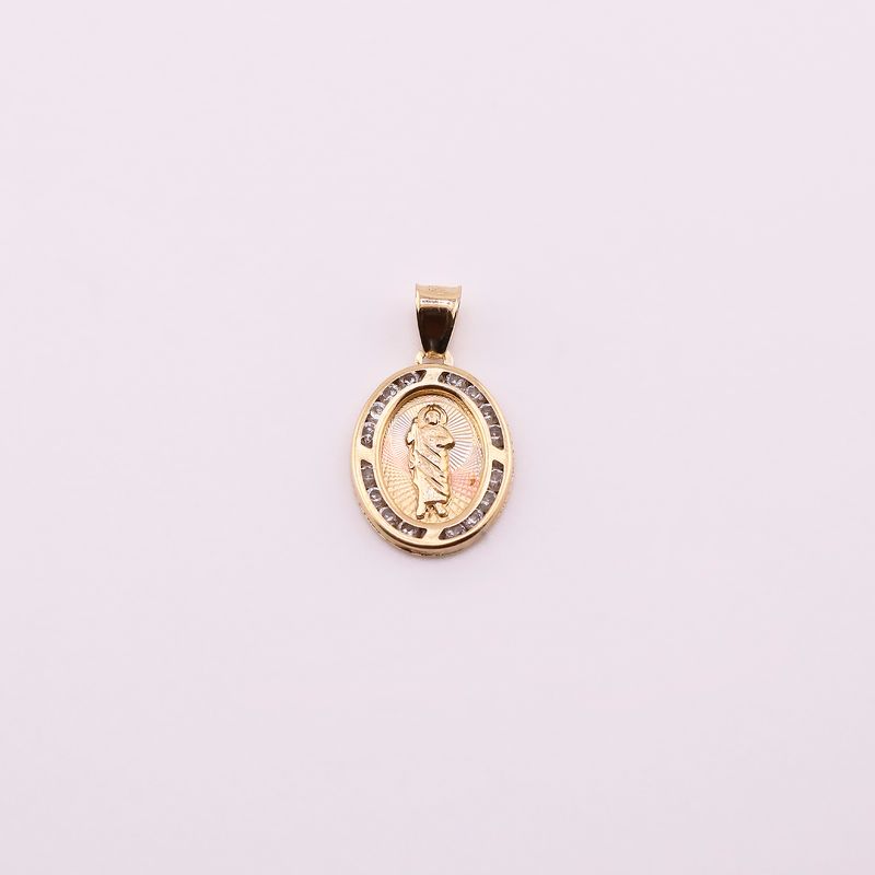 Dije San Judas Ovalo C/p 14k 1.1g