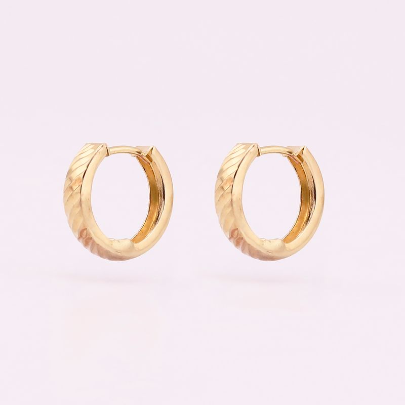 Aretes Huggies Relim. 14k 1g